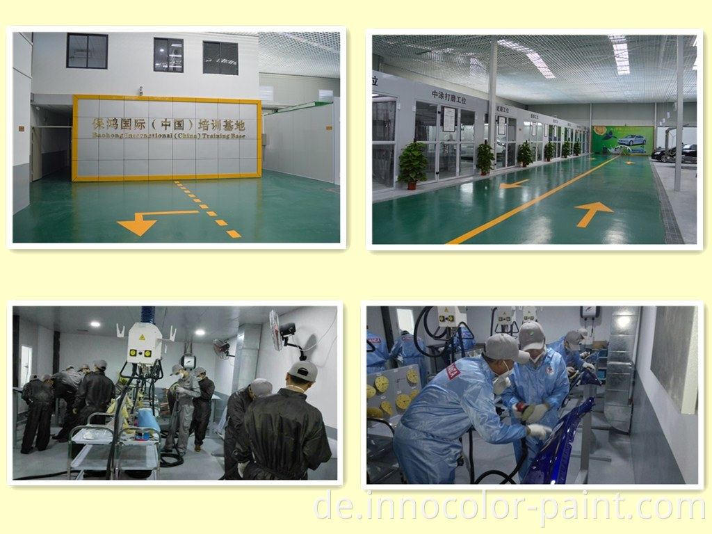 China Hersteller hochwertiger Acrylauto Auto -Refinish -Farbe 2K Topcoats Leuchtt gelb